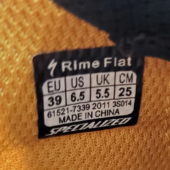 Specialized Womens Rime Flat Mountain Bike Shoes Durable Size 6.5 - Picture 13 of 14